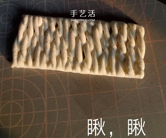 冬天保暖帽子粘土制作 超轻粘土毛线帽DIY图解