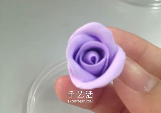超轻粘土玫瑰花教程图解 让人惊艳的渐变色！