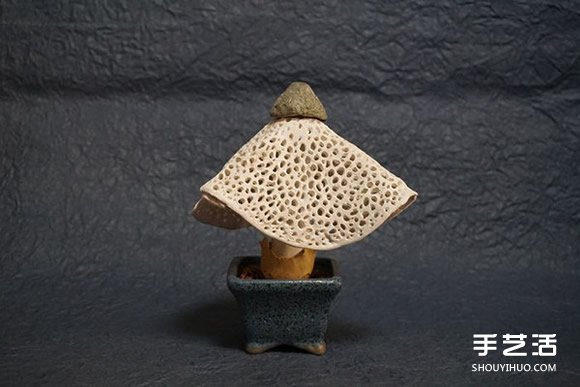 逼真的粘土蘑菇作品欣赏 看着好治愈啊！