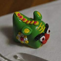 粘土制作可爱的单头布老虎儿童玩具图解教程