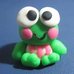 做一只可爱的豆糕蛙 橡皮泥制作小青蛙图解