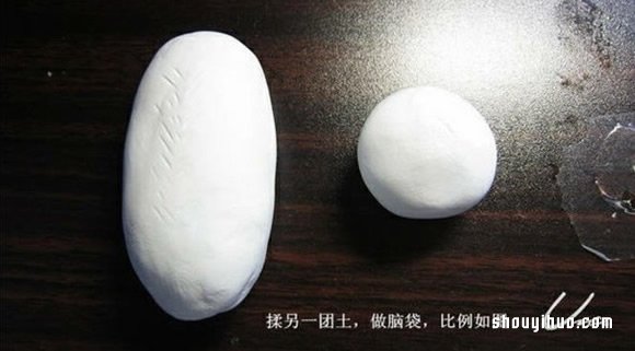 粘土白熊手工制作教程 粘土DIY北极熊步骤图解