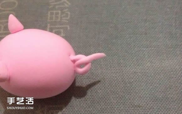 超轻粘土小粉猪DIY图解 手工粘土小猪的做法