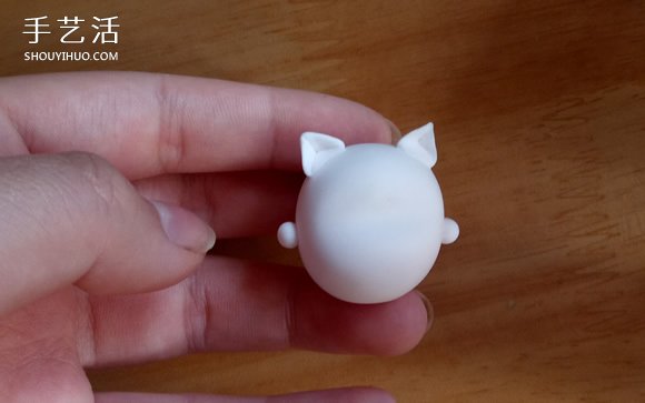 怎样制作粘土打伞的小猫 超轻粘土卡通猫咪DIY