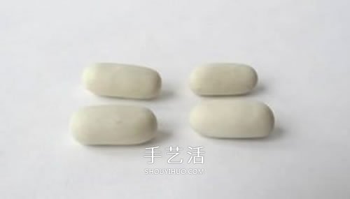 超轻粘土制作长角小羊 有角绵羊粘土DIY图解