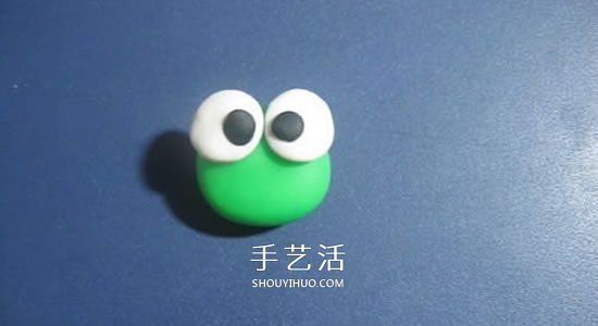 做一只可爱的豆糕蛙 橡皮泥制作小青蛙图解