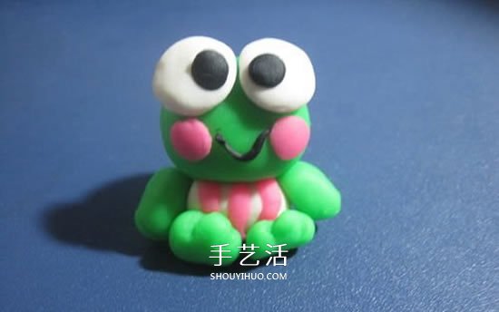 做一只可爱的豆糕蛙 橡皮泥制作小青蛙图解
