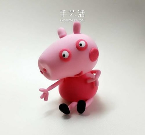 超轻粘土手工制作粉红小猪佩奇图解教程
