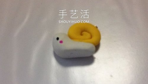 超轻粘土手工制作蜗牛坠子的做法教程