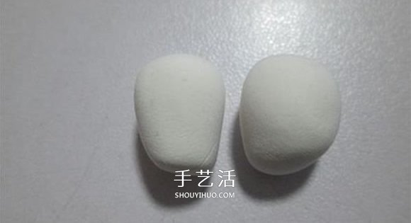 手工制作粘土大白图解 超轻粘土大白DIY教程
