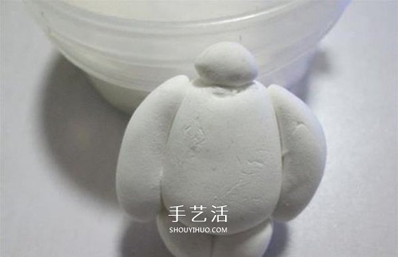 手工制作粘土大白图解 超轻粘土大白DIY教程
