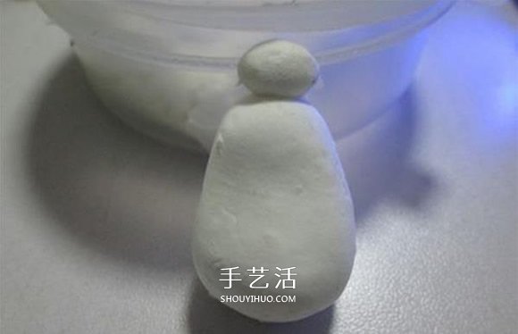 手工制作粘土大白图解 超轻粘土大白DIY教程