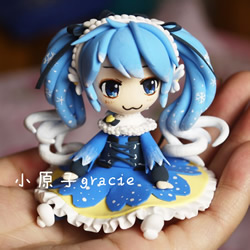 萌萌哒初音美少女粘土人偶手工DIY图解教程