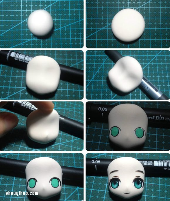 女弓箭手超轻粘土DIY手工制作图解教程