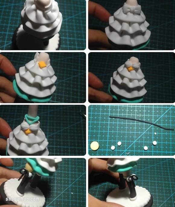 女弓箭手超轻粘土DIY手工制作图解教程