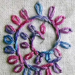 rocksea&sarah绣法制作漂亮的环形花饰