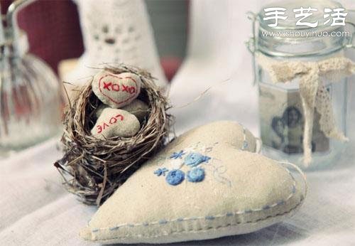 棉麻布刺绣DIY清新居家小物件