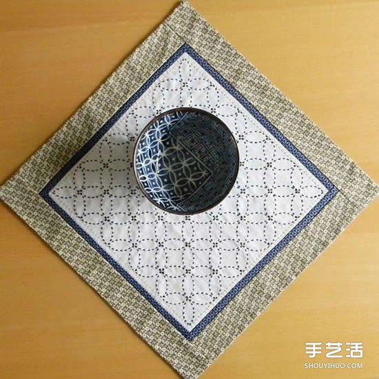 什么是刺子绣 一组日本简朴刺子绣作品图片