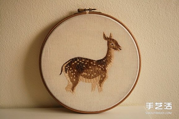 美好的动物刺绣作品 手工刺绣动物图片欣赏