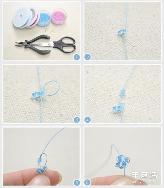 自制串珠耳环的方法 心形串珠耳环DIY教程