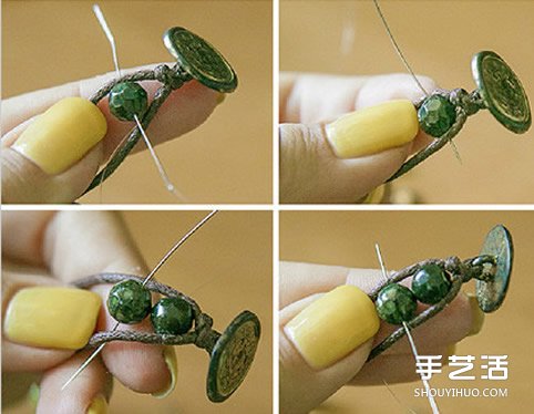 简约民族风串珠手链DIY制作教程 简单易学哦！
