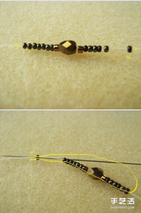 古典复古味道的串珠项链坠子和耳环DIY制作