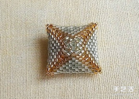 方形串珠饰品DIY教程 手工串珠宝石饰品制作