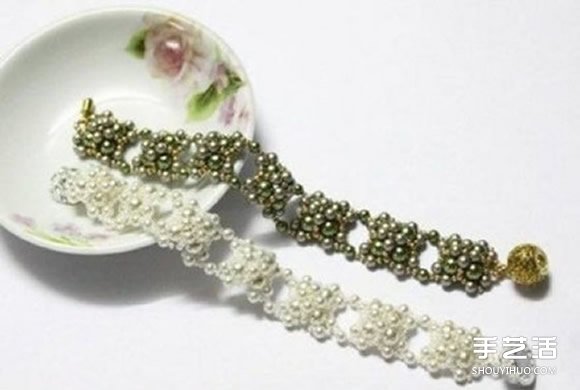 新娘串珠珍珠手链DIY 新娘珍珠手链制作图解