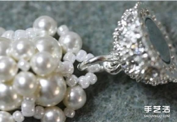 新娘串珠珍珠手链DIY 新娘珍珠手链制作图解