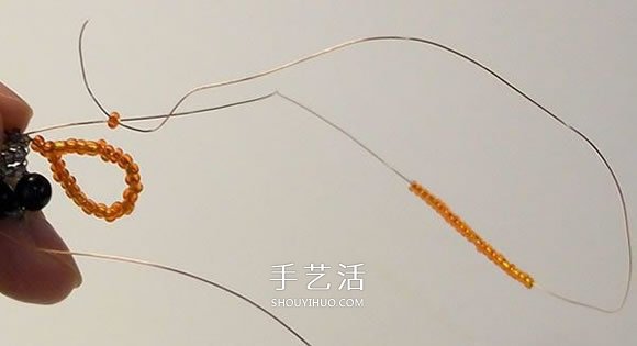 串珠蜻蜓的DIY方法 串珠手工制作蜻蜓图解