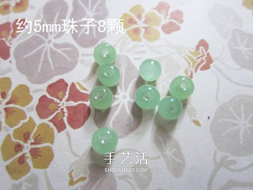 淑女风耳环DIY 极简单串珠耳环的手工制作