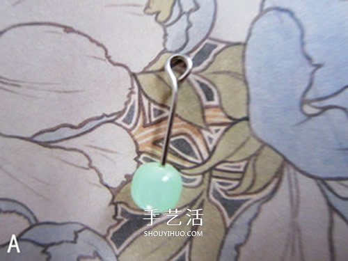 淑女风耳环DIY 极简单串珠耳环的手工制作
