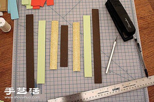 彩色纸条DIY简单漂亮的家居挂饰图解教程