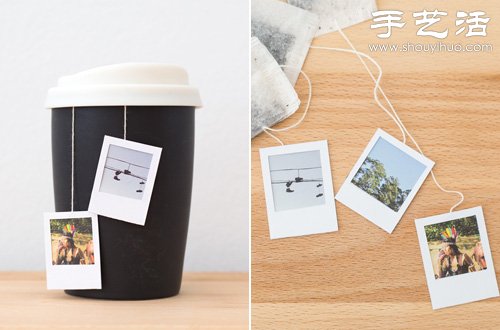 照片+纸板 手工制作漂亮茶包标签