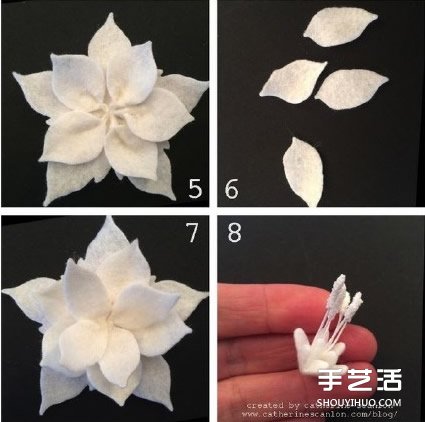 手工布艺莲花的制作方法 可以当胸花发带发饰