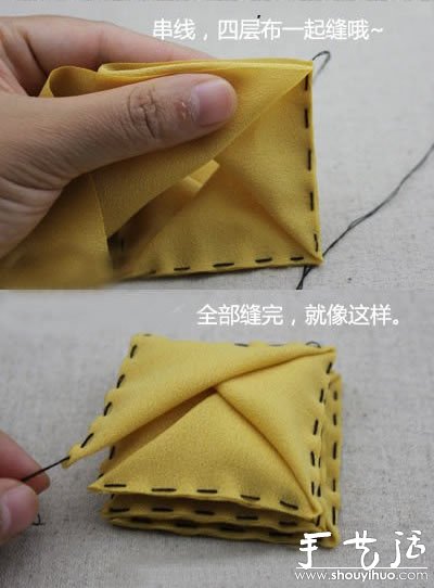 不织布制作漂亮发卡的手工方法
