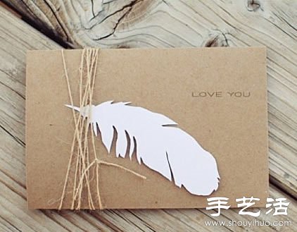 纸张/不织布+铁丝 手工制作浪漫羽毛
