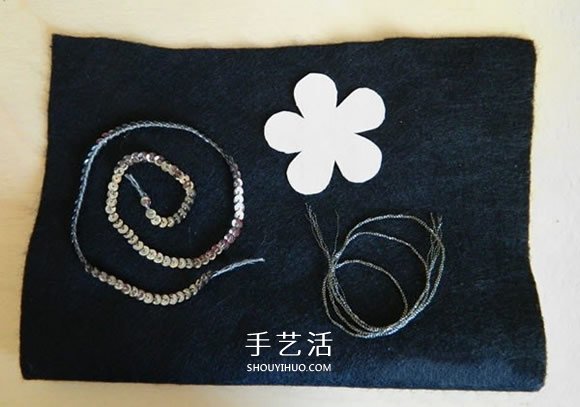 闪亮的布花制作方法 可以做成胸针和衣物装饰