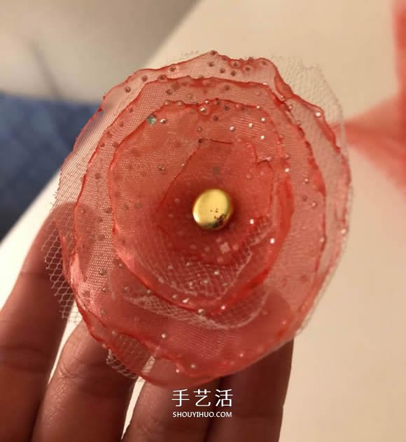 手工丝带花制作方法 简单又漂亮丝带做花教程