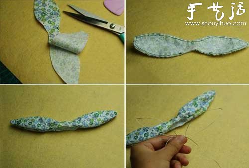 可爱的兔耳朵发箍手工制作