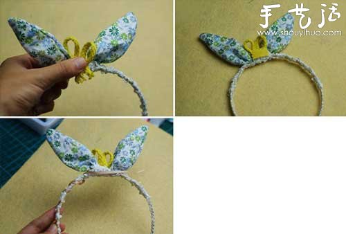 可爱的兔耳朵发箍手工制作