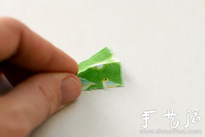 小清新玫瑰花发夹手工制作