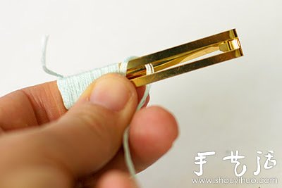 小清新玫瑰花发夹手工制作