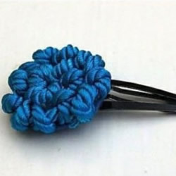 绳编花朵DIY详细图解 让你简单制作出漂亮发夹