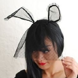 兔耳朵发饰怎么做 纱网兔耳朵发饰制作教程