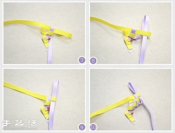 编织带DIY手工制作小清新发箍的方法