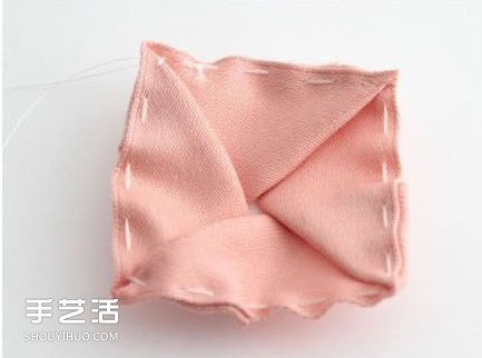 不织布玫瑰花发夹DIY 手工布艺玫瑰发夹制作