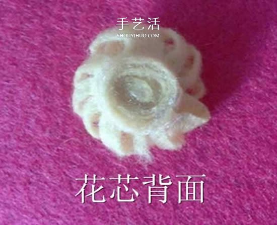 简单毛毡布花手工制作 粘贴到发箍上做装饰