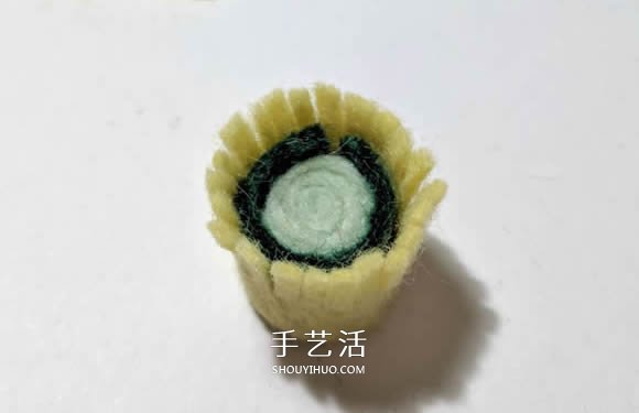 超多毛毡布花的制作方法 DIY美丽的花环头饰