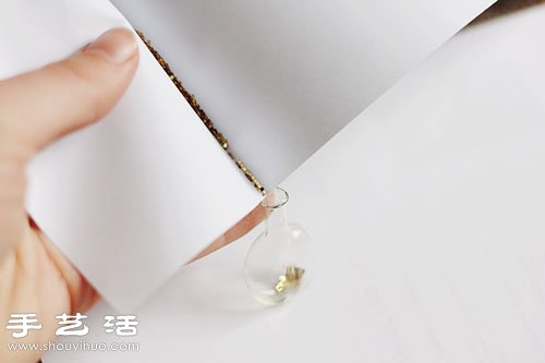 玻璃瓶+金属链子 DIY制作带许愿瓶项链